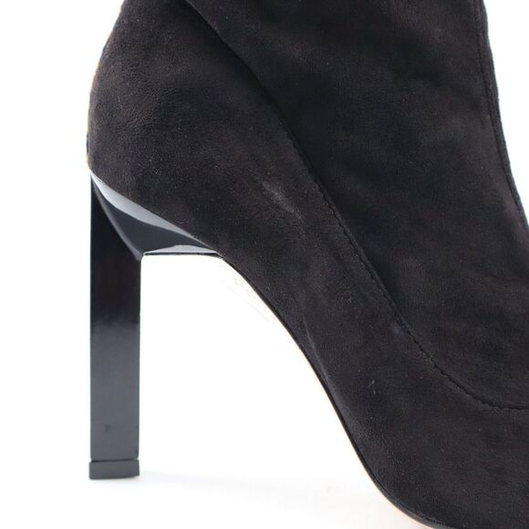 🔥SCHUTZ Benine Black Suede Pointed Toe Bootie Leopard Print 8US/38EU MSRP$198🔥 - Picture 8 of 9
